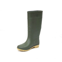 Regenstiefel (grüne obere / gelbe Sohle).